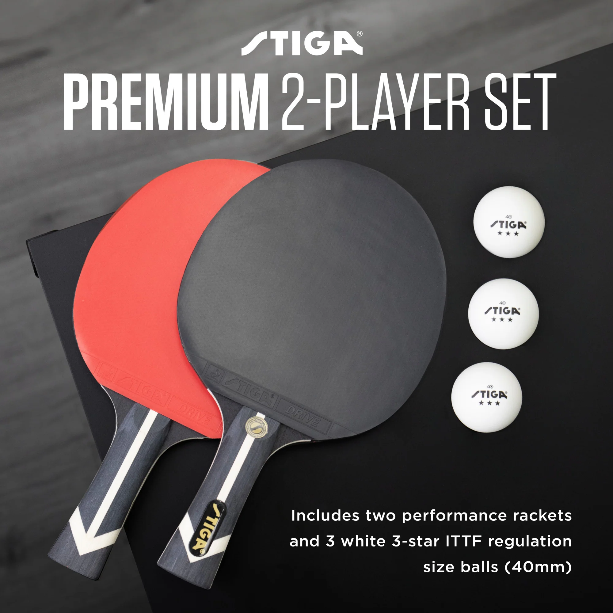 Premium Table Tennis 2-Player Set - Image 2