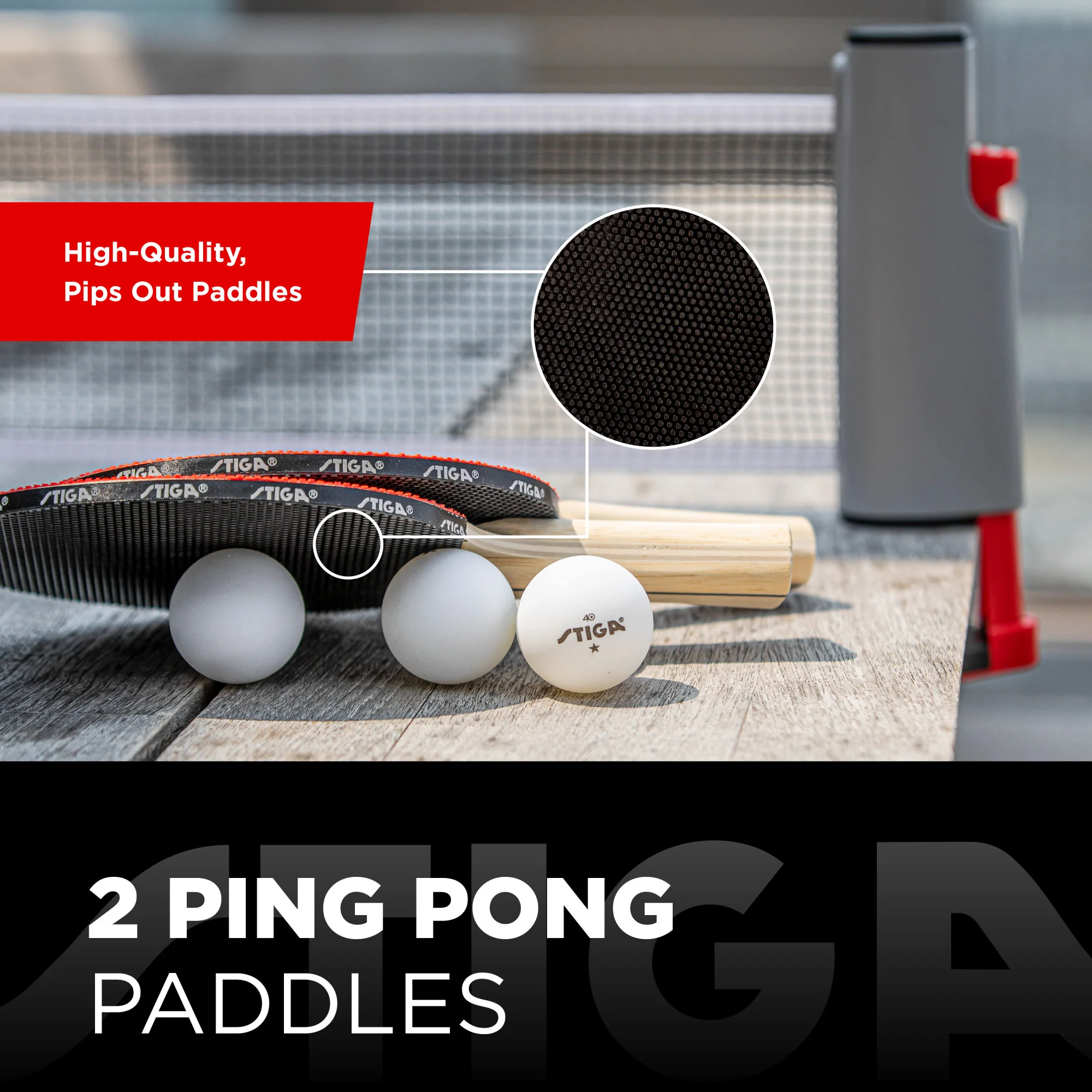 Retractable Anywhere Table Tennis Set - Image 4