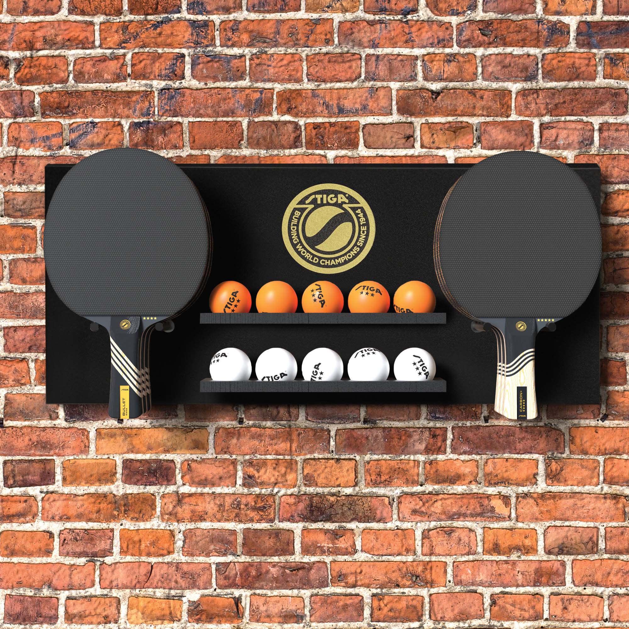 Table Tennis Dark Wall Rack - Image 6